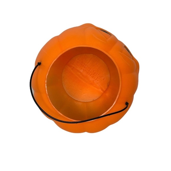 Vintage Norfolk Halloween Trick-or-Treat Pumpkin Bucket‎ Blow Mold Made in USA - Picture 3 of 6